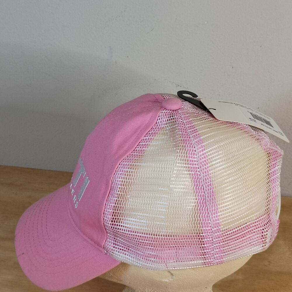 NWT YETI Ladies Low Pro Hat Pink White Mesh Trucker Snapback Baseball Cap - Picture 7 of 11